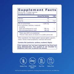 Pure Encapsulations DHA Ultimate softgels close-up for easy daily intake.