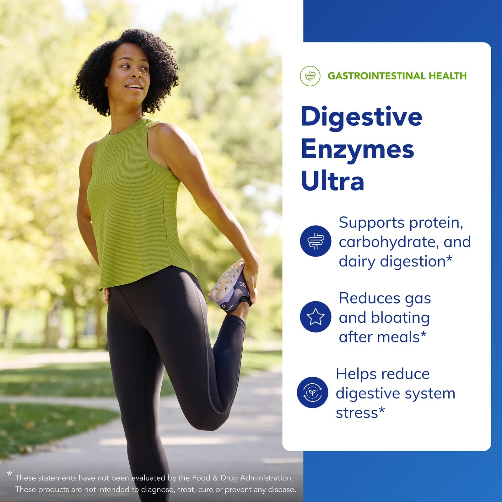 Pure Encapsulations Digestive Enzymes Ultra ingredient chart highlighting enzymes and pH range.