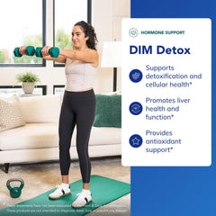 Pure Encapsulations DIM Detox capsules poured ready for daily use
