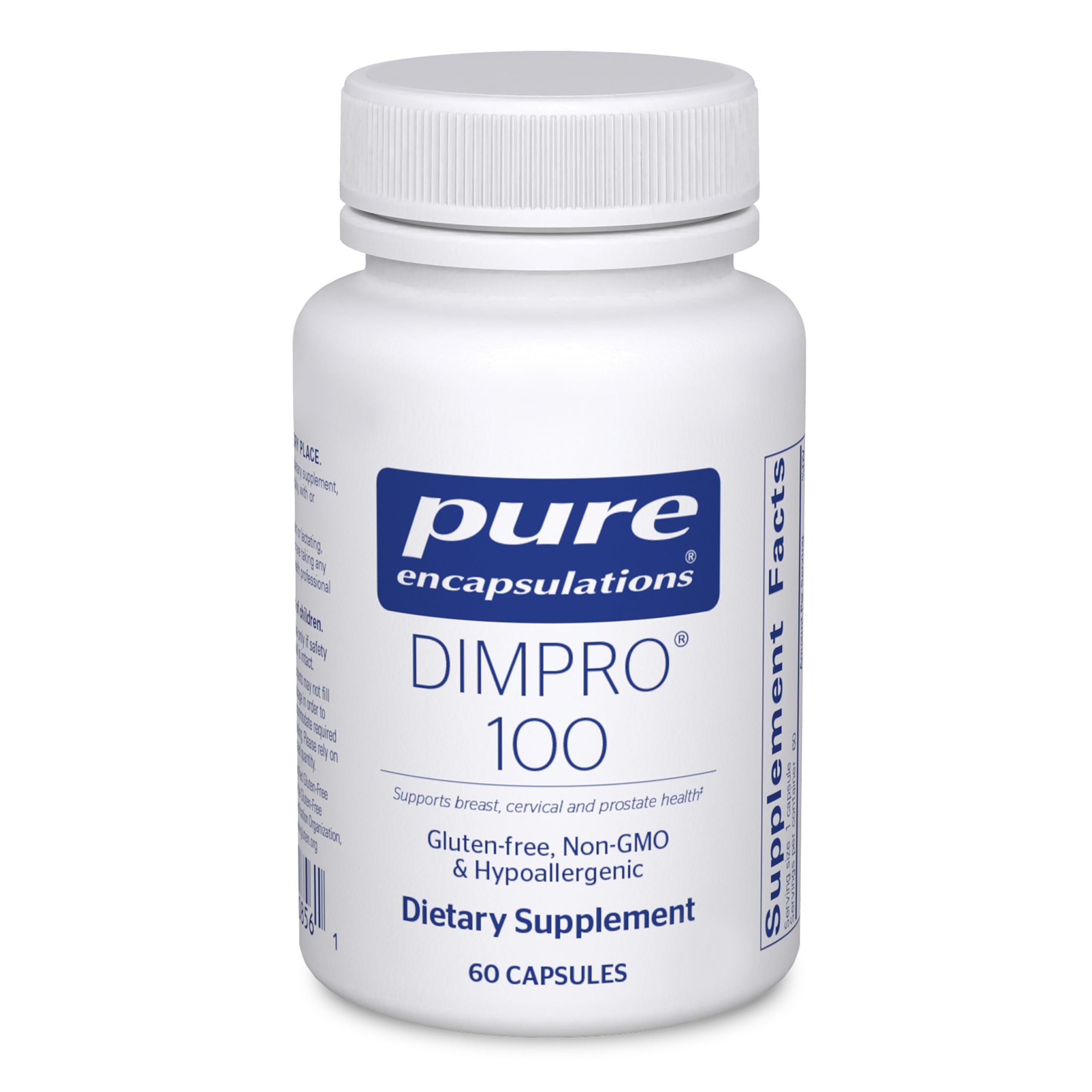 Pure Encapsulations DIMPRO 100 capsules for potential hormonal balance support.