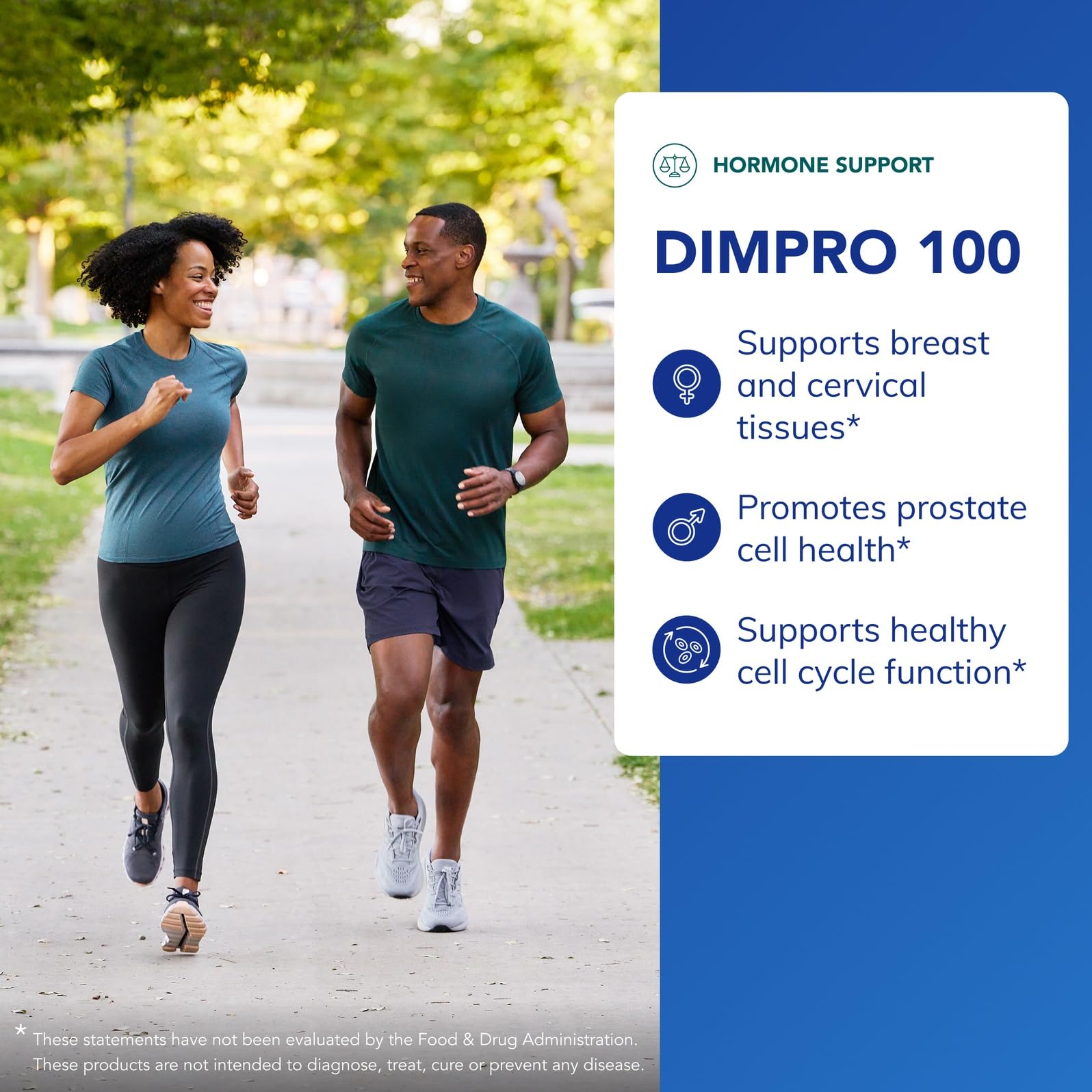 Pure Encapsulations DIMPRO 100 label back with vegan formula and usage notes.
