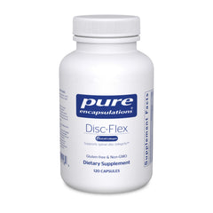 Pure Encapsulations Disc-Flex bottle ready for daily spine support routine.