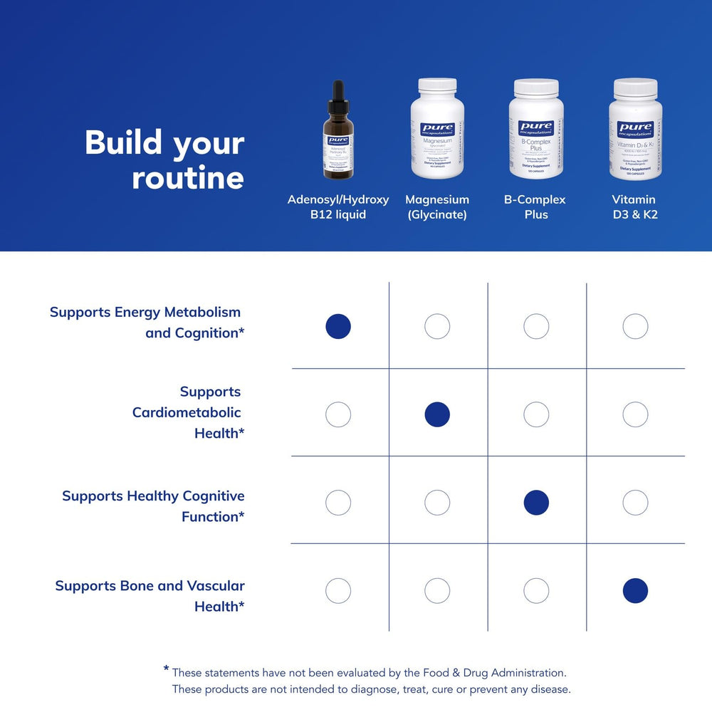 Dosing directions on Pure Encapsulations bottle indicate flexible daily use