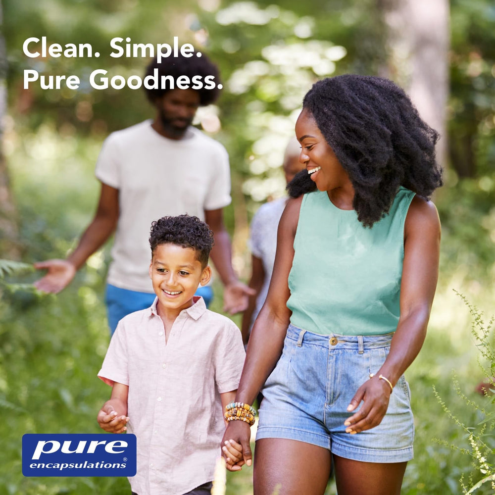 Pure Encapsulations Electrolyte/Energy Formula packaging is compact for travel.