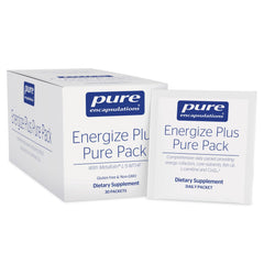 Pure Encapsulations Energize Plus Pure Pack bottle front for daily energy support.