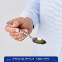 Pure Encapsulations EPA/DHA Liquid label closeup emphasizing purity standards
