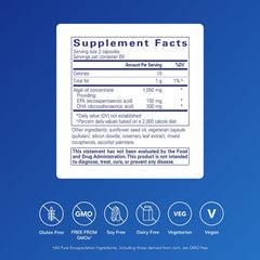 EPA/DHA Vegetarian capsules close-up highlighting plant-based omega-3 heart-friendly potential.
