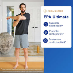 Pure Encapsulations EPA Ultimate label closeup emphasizes purity and quality.