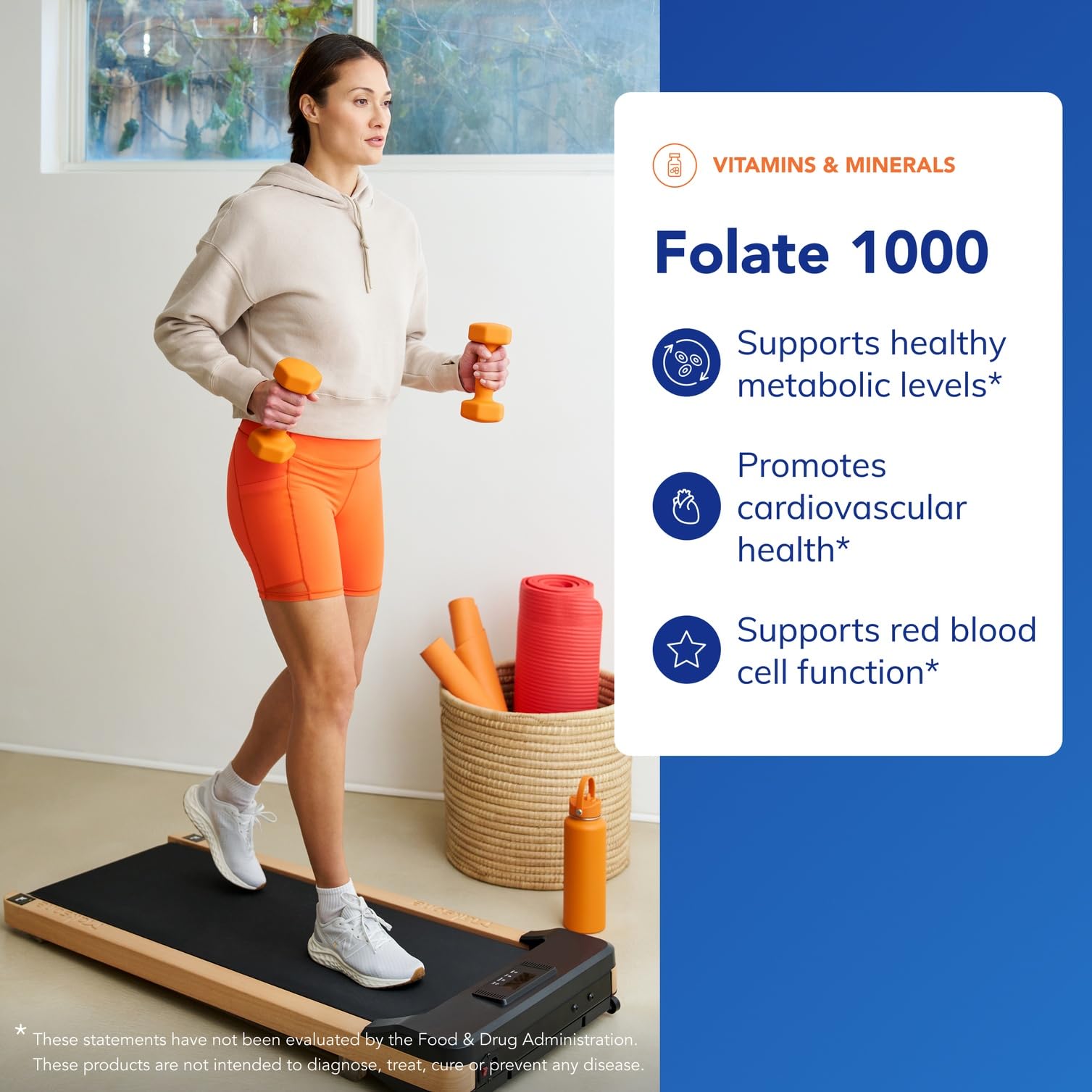 Pure Encapsulations Folate label closeup with Metafolin L-5-MTHF details for informed intake.