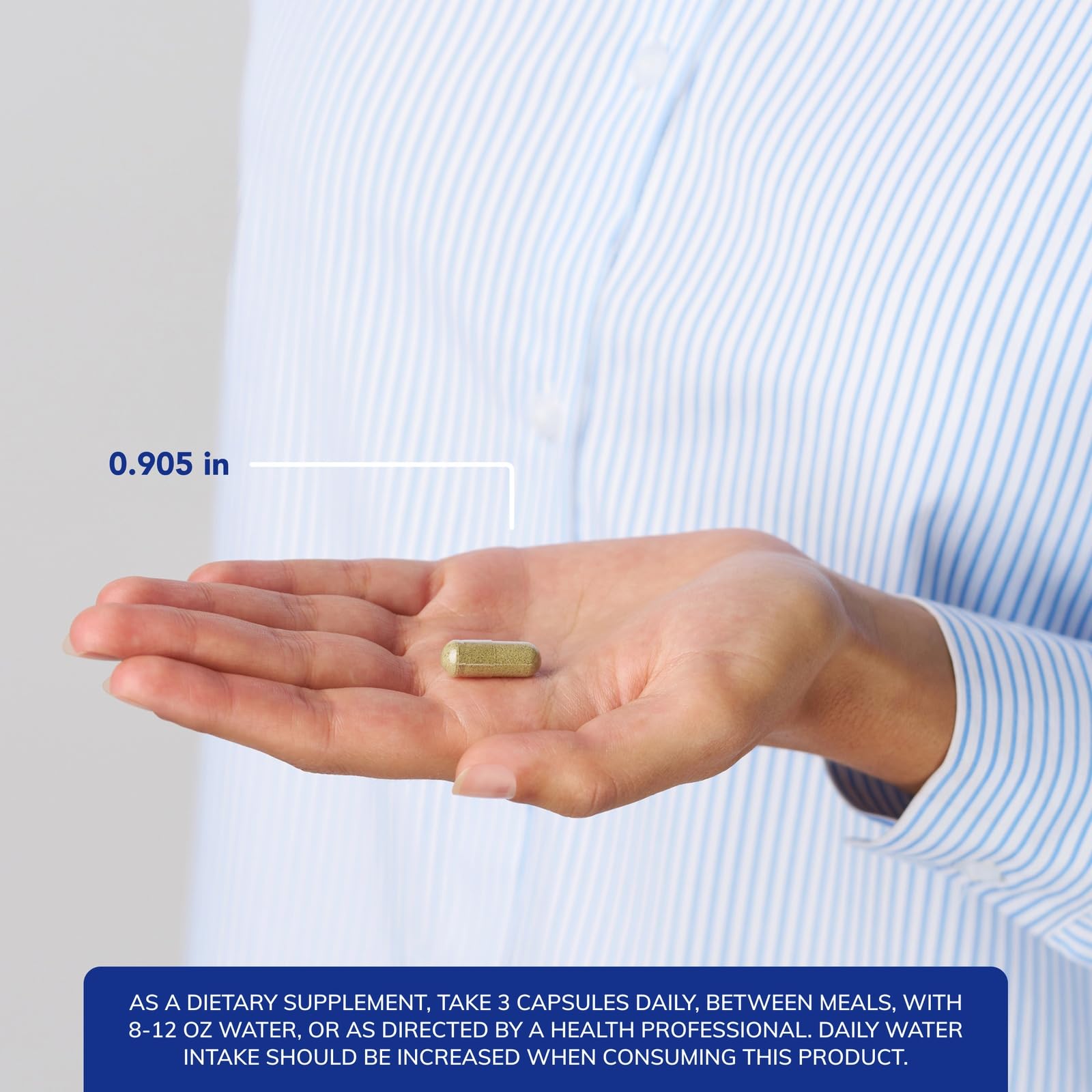 Pure Encapsulations G.I. Fortify bottle pour demonstrates convenient daily use.