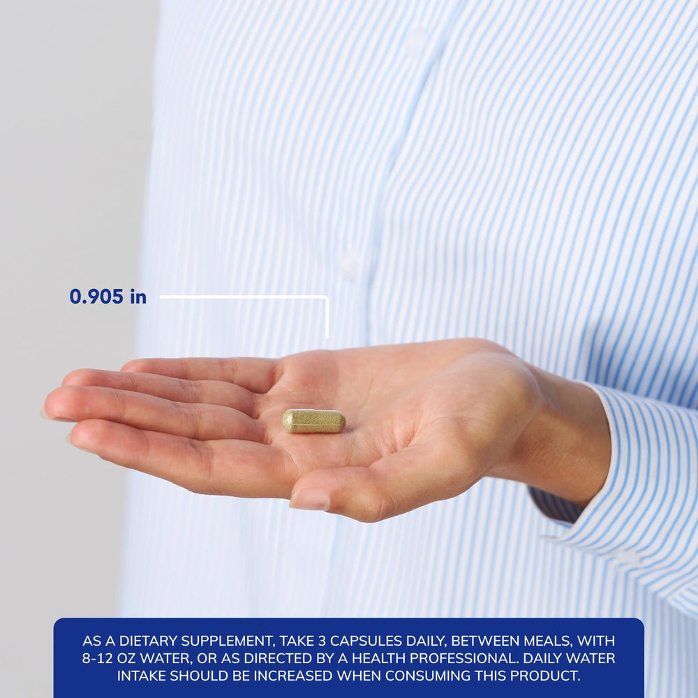 Pure Encapsulations G.I. Fortify bottle pour demonstrates convenient daily use.
