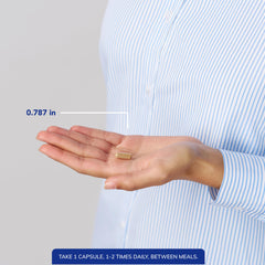 Bottle and capsules together convey a clean, reliable supplement experience.