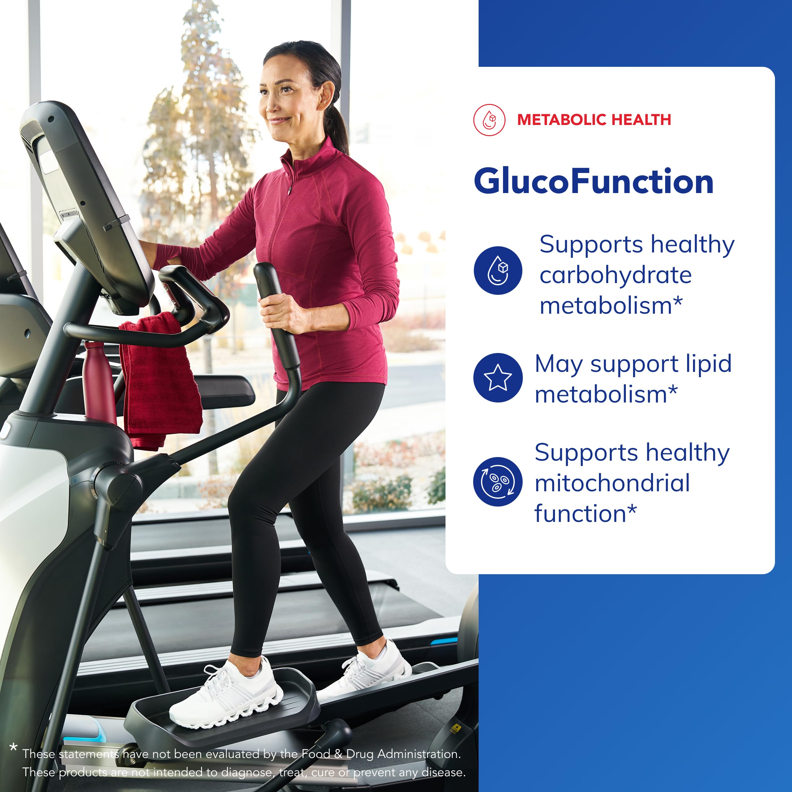 Pure Encapsulations GlucoFunction ingredients panel highlights cinnamon extract and vitamins.