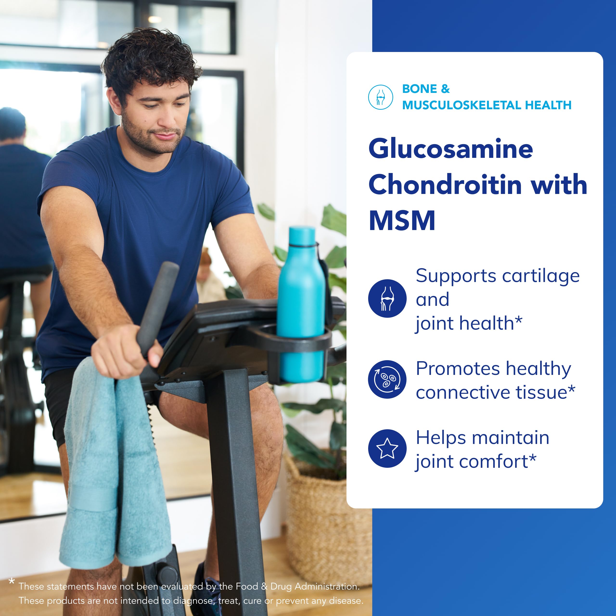 Pure Encapsulations Glucosamine Chondroitin MSM ingredients panel noting MSM dosage for enzyme activity.