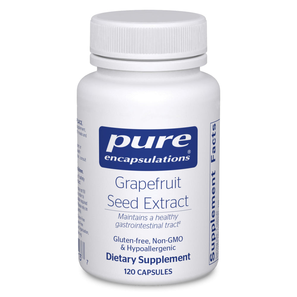 Pure Encapsulations Grapefruit Seed Extract bottle for GI balance and comfort