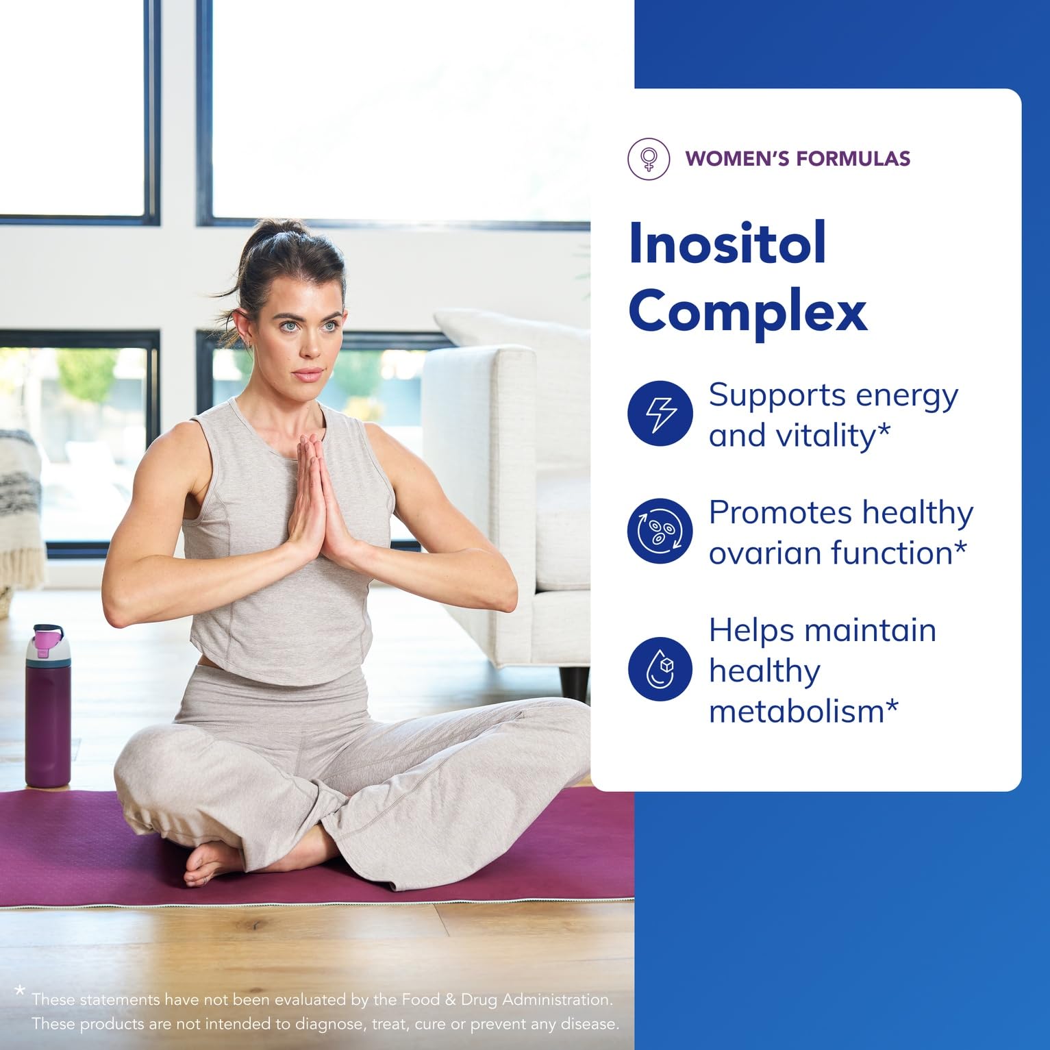 Pure Encapsulations Inositol Complex capsules closeup reveals convenient daily capsules