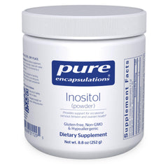 Pure Encapsulations Inositol powder bottle shows premium quality for nervous system support