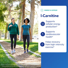 Pure Encapsulations L-Carnitine pouring capsules for easy daily intake.