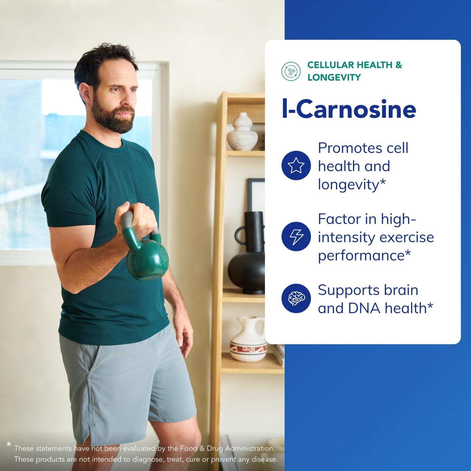 Pure Encapsulations L-Carnosine capsules closeup reveals smooth, easy-to-swallow capsules for daily use