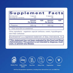 Pure Encapsulations L-Theanine capsules arranged for easy daily use