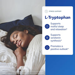 Pure Encapsulations L-Tryptophan label detail indicates transparency