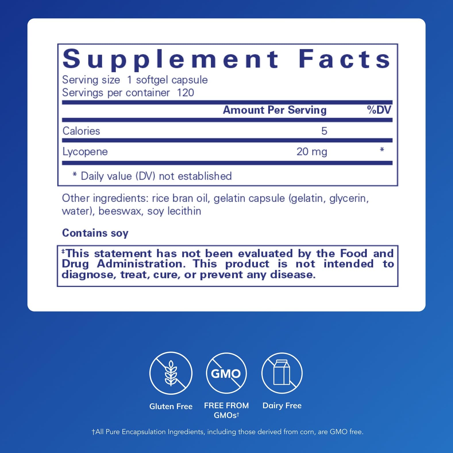 Pure Encapsulations Lycopene tomato extract closeup highlighting plant-based ingredients.