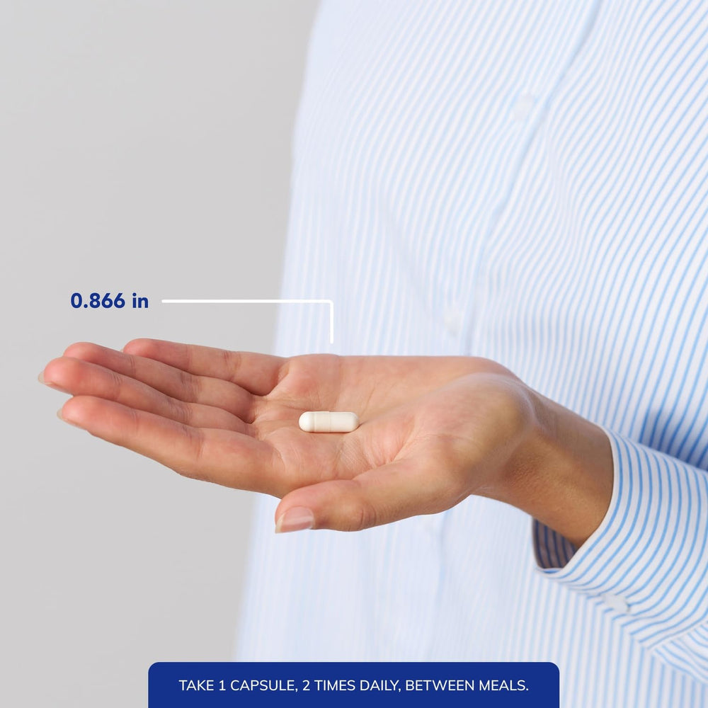 Pure Encapsulations L-Lysine bottle side view with nutrition panel visible for daily use.