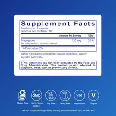 Pure Encapsulations magnesium citrate malate capsules ready for daily nutrient use