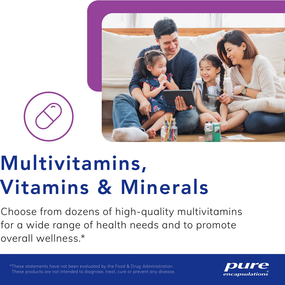 Pure Encapsulations Magnesium Gummy vegan non-GMO label visible.