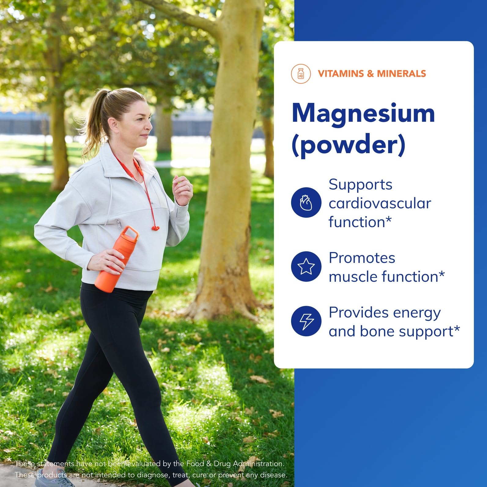 Pure Encapsulations Magnesium Powder being poured into water for quick dissolution