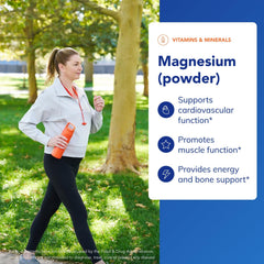 Pure Encapsulations Magnesium Powder being poured into water for quick dissolution