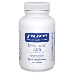 Pure Encapsulations Metabolic Xtra bottle label promoting metabolism support