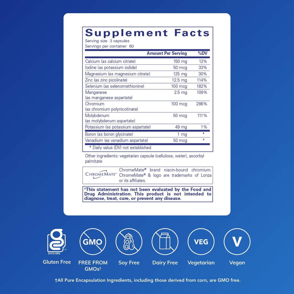 Mineral 650 capsules closeup showing uniform, high-bioavailability minerals