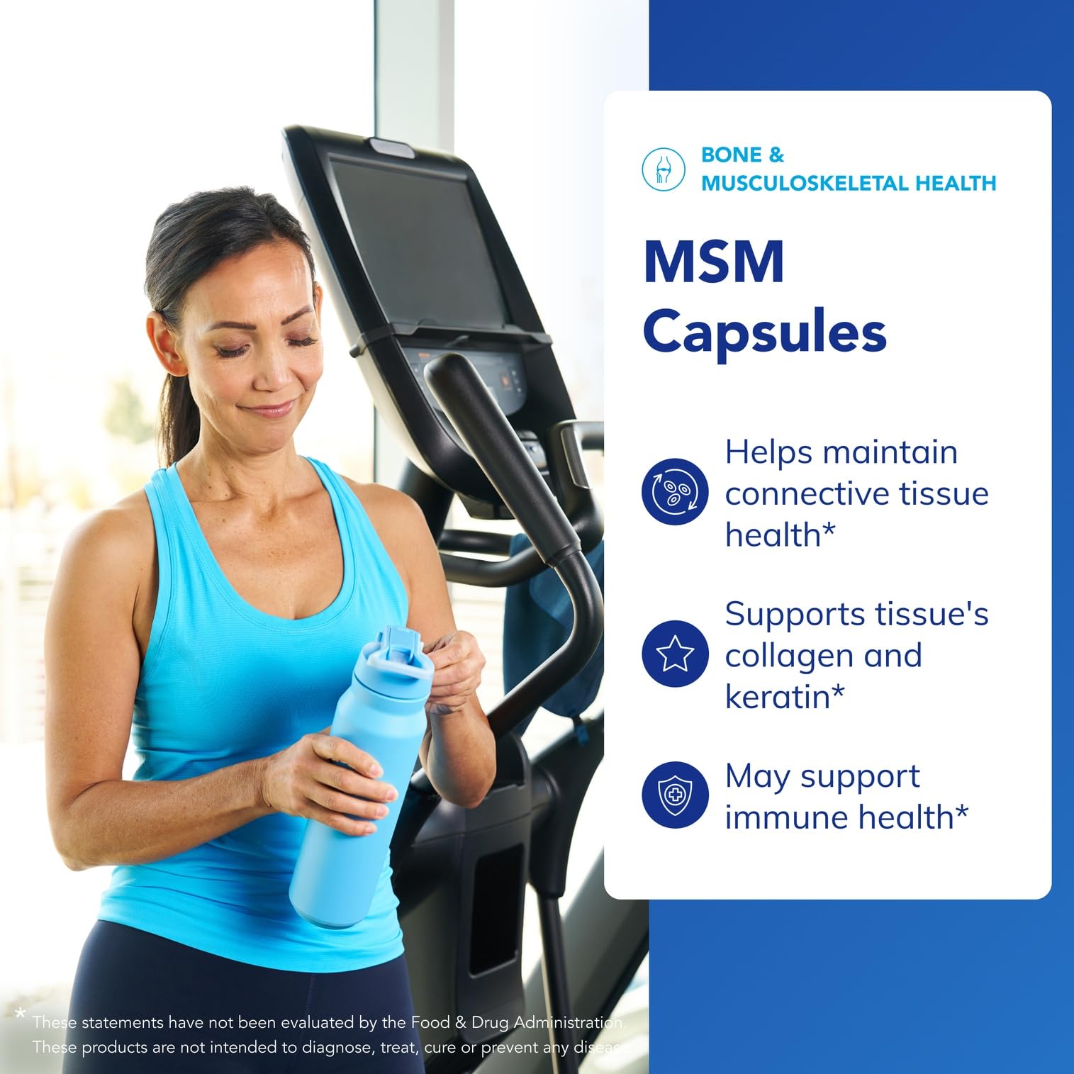 Closeup of Pure Encapsulations MSM capsules for easy daily use.