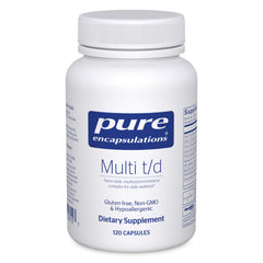 Pure Encapsulations Multi T/D bottle front view for daily wellness