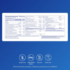 Pure Encapsulations NeuroMood Pure Pack bottle side shows ingredients for balanced neurotransmitter support
