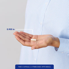 Pure Encapsulations Niacitol 650 mg capsules shown in hand for simple daily use.