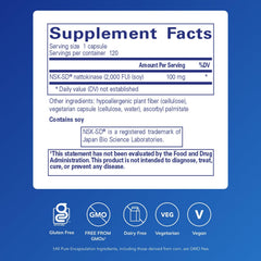 Pure Encapsulations NSK-SD capsules close-up; easy-to-swallow daily capsules.