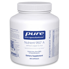 Pure Encapsulations Nutrient 950 A sin cobre e hierro, cápsulas, apoyo nutricional diario.