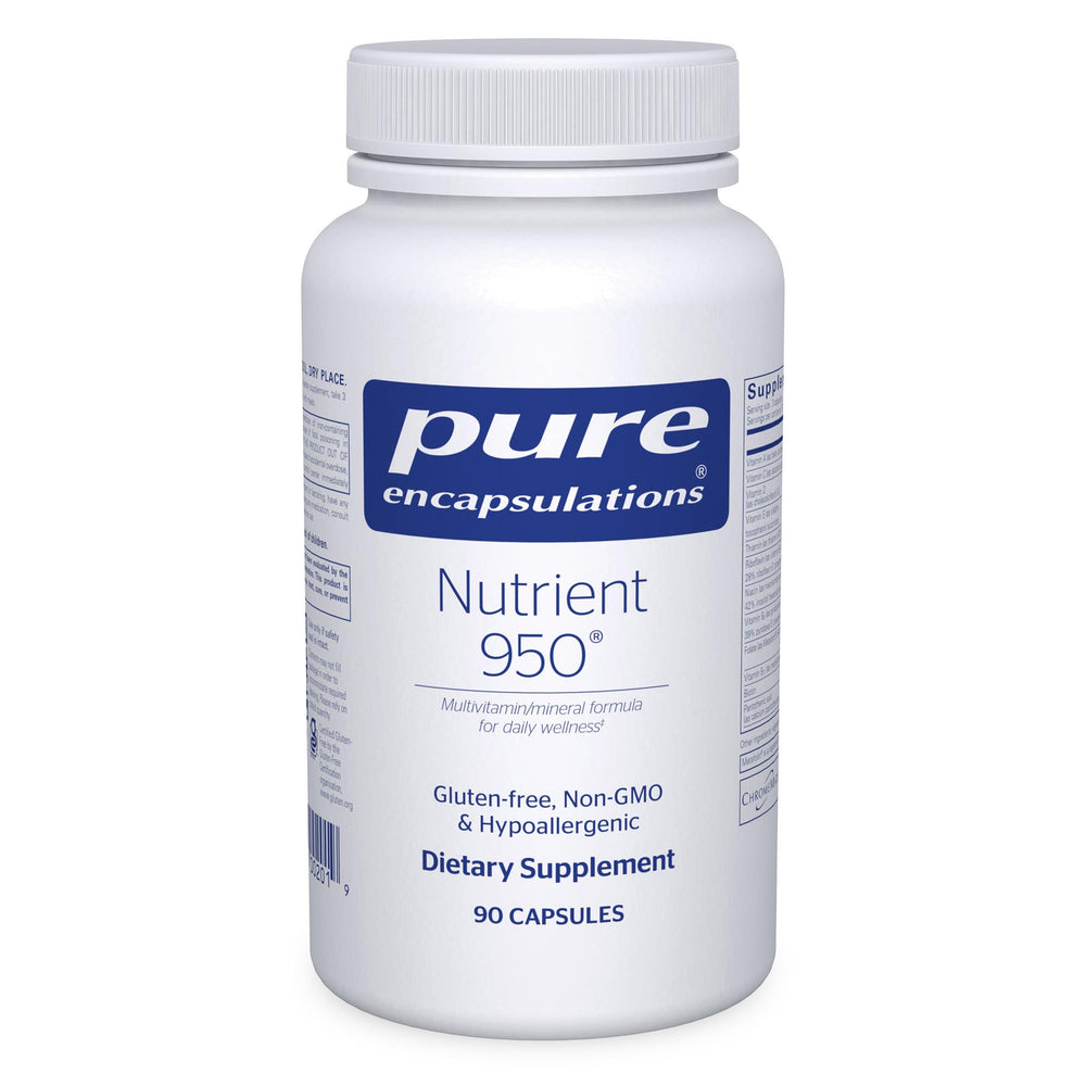 Pure Encapsulations Nutrient 950 bottle front view for daily hypoallergenic support.
