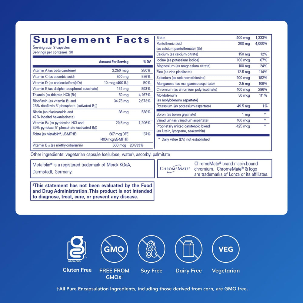 Nutrient 950 capsules close-up showing easy-to-swallow capsules for daily use