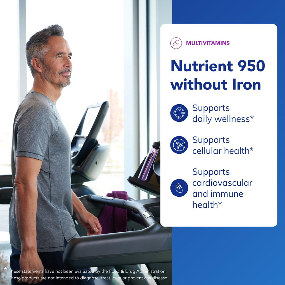 Pure Encapsulations Nutrient 950 Without Iron capsules for easy daily intake.