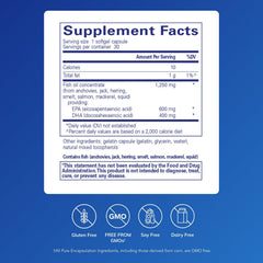 Pure Encapsulations O.N.E. Omega softgels ready to swallow for convenient daily nutrition.