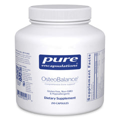 Pure Encapsulations OsteoBalance bottle front view for calcium support