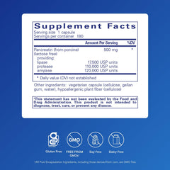 Close-up of Pure Encapsulations capsules highlighting targeted delivery for gut health.