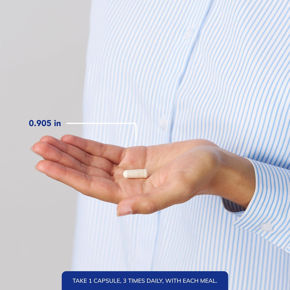 Pure Encapsulations Pancreatic Enzyme Formula packaging emphasizes gluten-free and non-GMO standards.