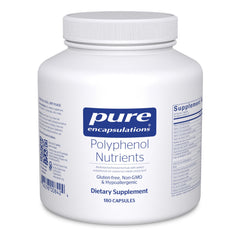 Pure Encapsulations Polyphenol Nutrients bottle front promotes daily nutrient support.