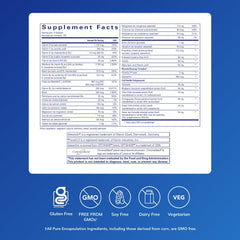 Pure Encapsulations Polyphenol Nutrients label highlights premium, hypoallergenic formula.