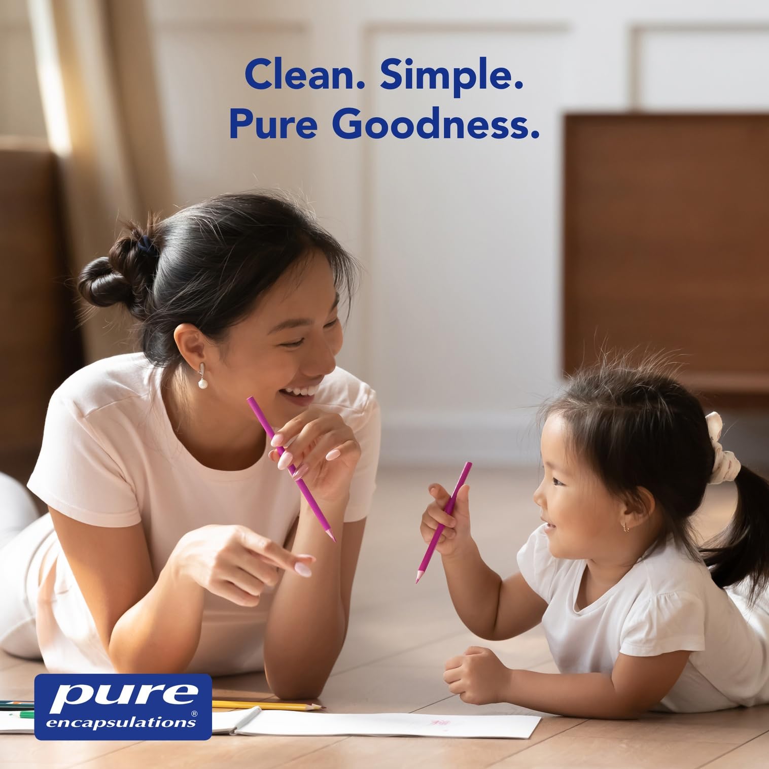 Pure Encapsulations Polyphenol Nutrients purity seal conveys quality assurance.