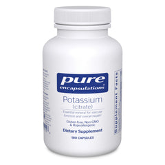 Pure Encapsulations Potassium Citrate bottle for everyday mineral support